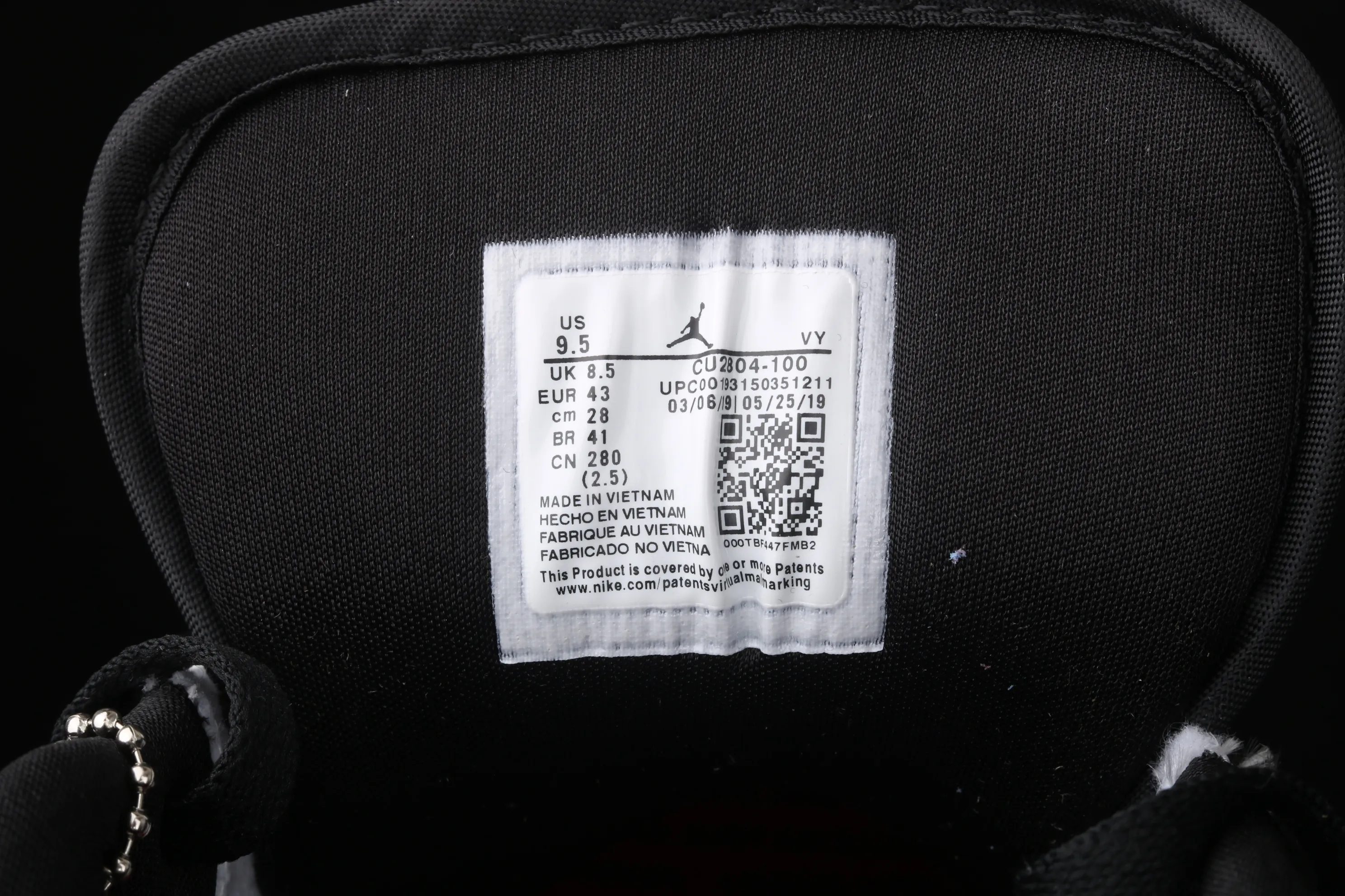 All categories Air Jordan Jordan series basketball shoes Air Jordan 1 Low CLOT x Air Jordan 1 Low "Fearless" AJ1 Joe 1 low-top white silk CU2804-100